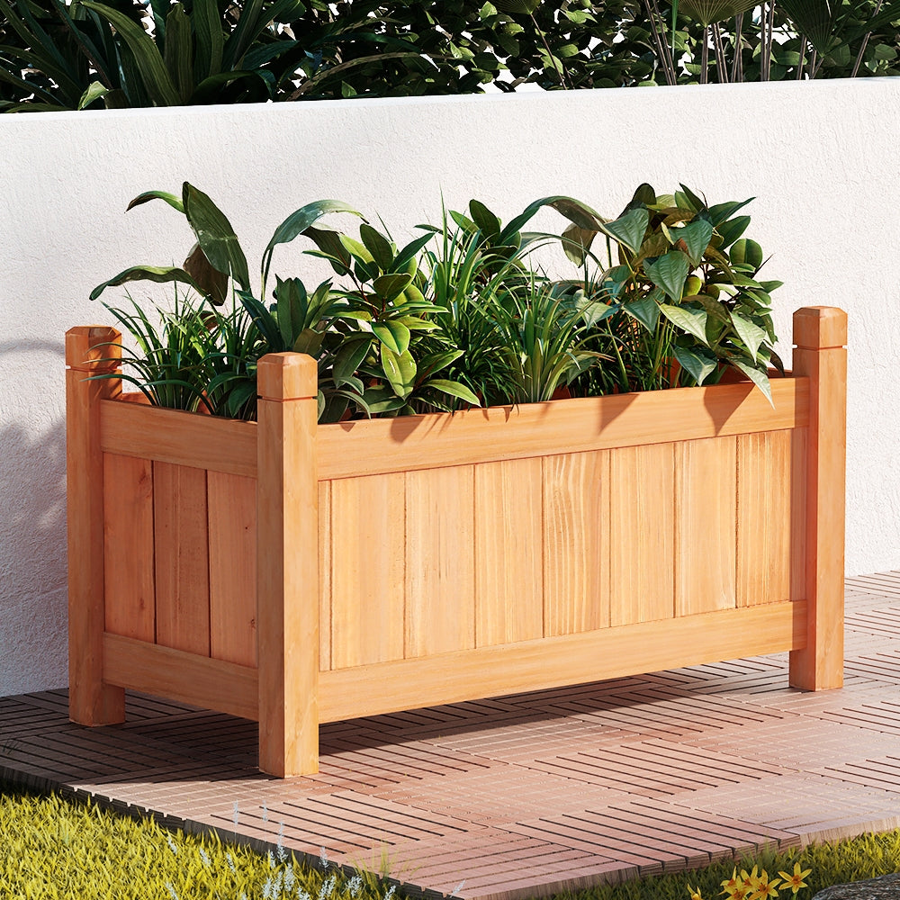 60cm x 30cm x 33cm Wooden Raised Garden Bed