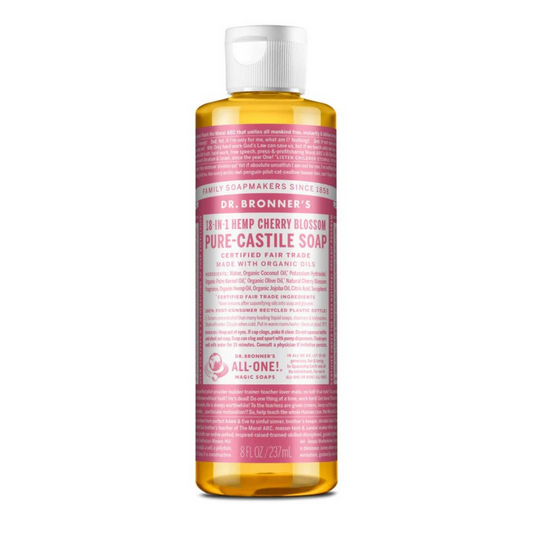 Dr Bronners 18 in 1 Cherry Blossom Pure Castile Liquid Soap 237ml