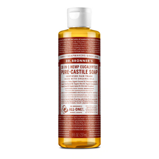 Dr Bronners 18 in 1 Eucalyptus Pure Castile Liquid Soap 237ml