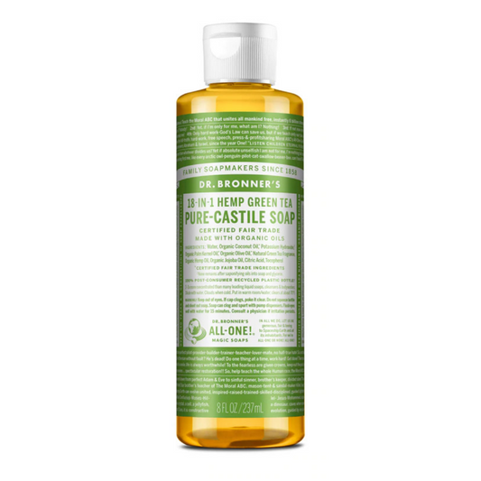 Dr Bronners 18 in 1 Green Tea Pure Castile Liquid Soap 237ml