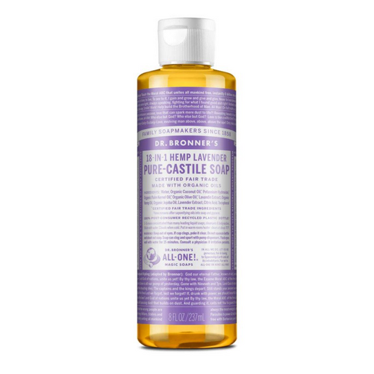 Dr Bronners 18 in 1 Lavender Pure Castile Liquid Soap 237ml