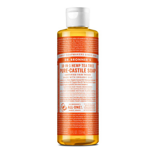 Dr Bronners 18 in 1 Tea Tree Pure Castile Liquid Soap 237ml